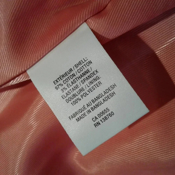Women's  Peach/Salmon Blazer Jacket by Reitman's Size 12 - Picture 8 of 11